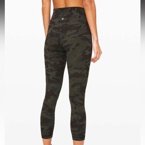 Lululemon Athletica Green Camouflage Leggings
